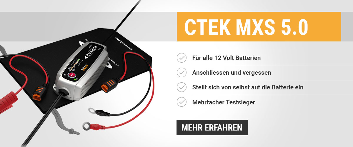 CTEK Batterieladegerät MXS 5.0 - sicheres laden der 12V-Batterie