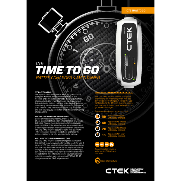 CTEK CT5 Time-To-Go Ladegerät