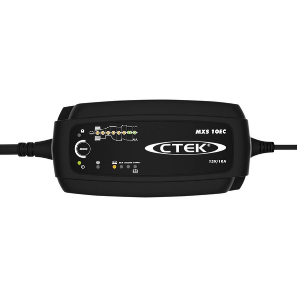 CTEK MXS 10 EC Ladegert mit 4m Kabellnge und Gummi Schutzhlle