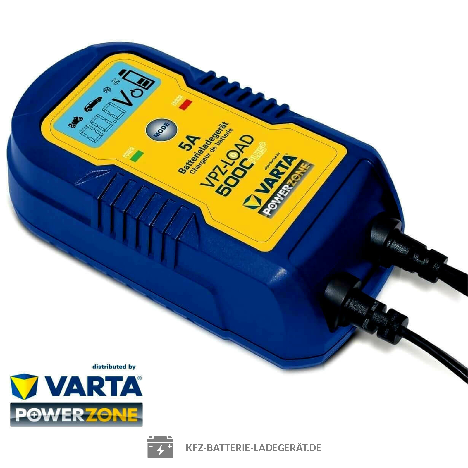 Varta Power Zone duo Ladegerät 6V + 12V VPZ-LOAD5000 Plus Blei Ca/Ca AGM  Gel SLA