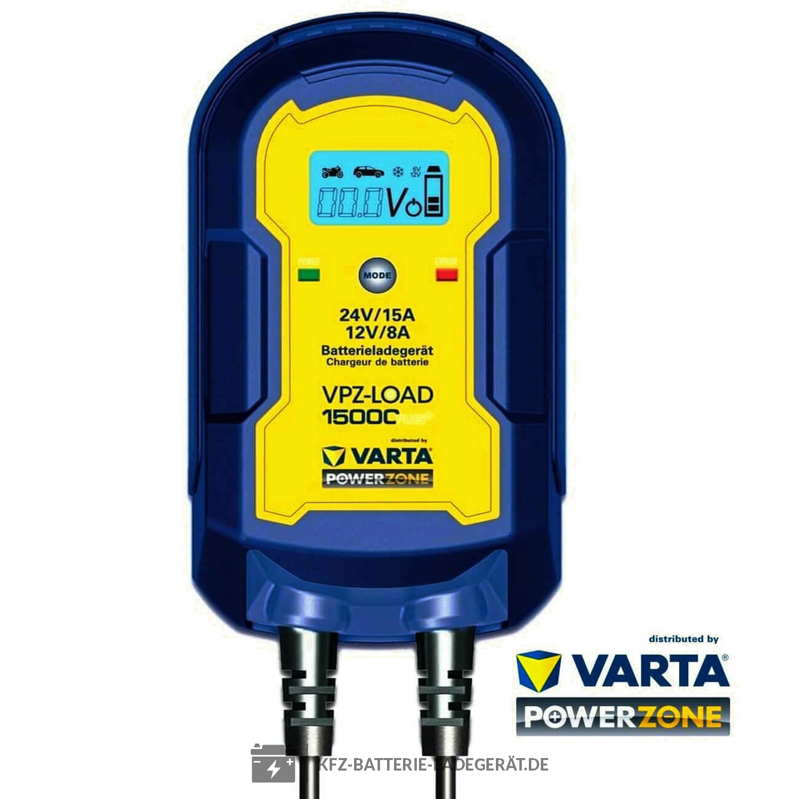 Varta Power Zone duo Ladegerät 12V + 24V VPZ-LOAD15000 Plus Blei Ca/Ca AGM  Gel S