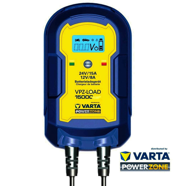 Varta Power Zone duo Ladegerät 12V + 24V VPZ-LOAD15000 Plus Blei Ca/Ca AGM Gel SLA