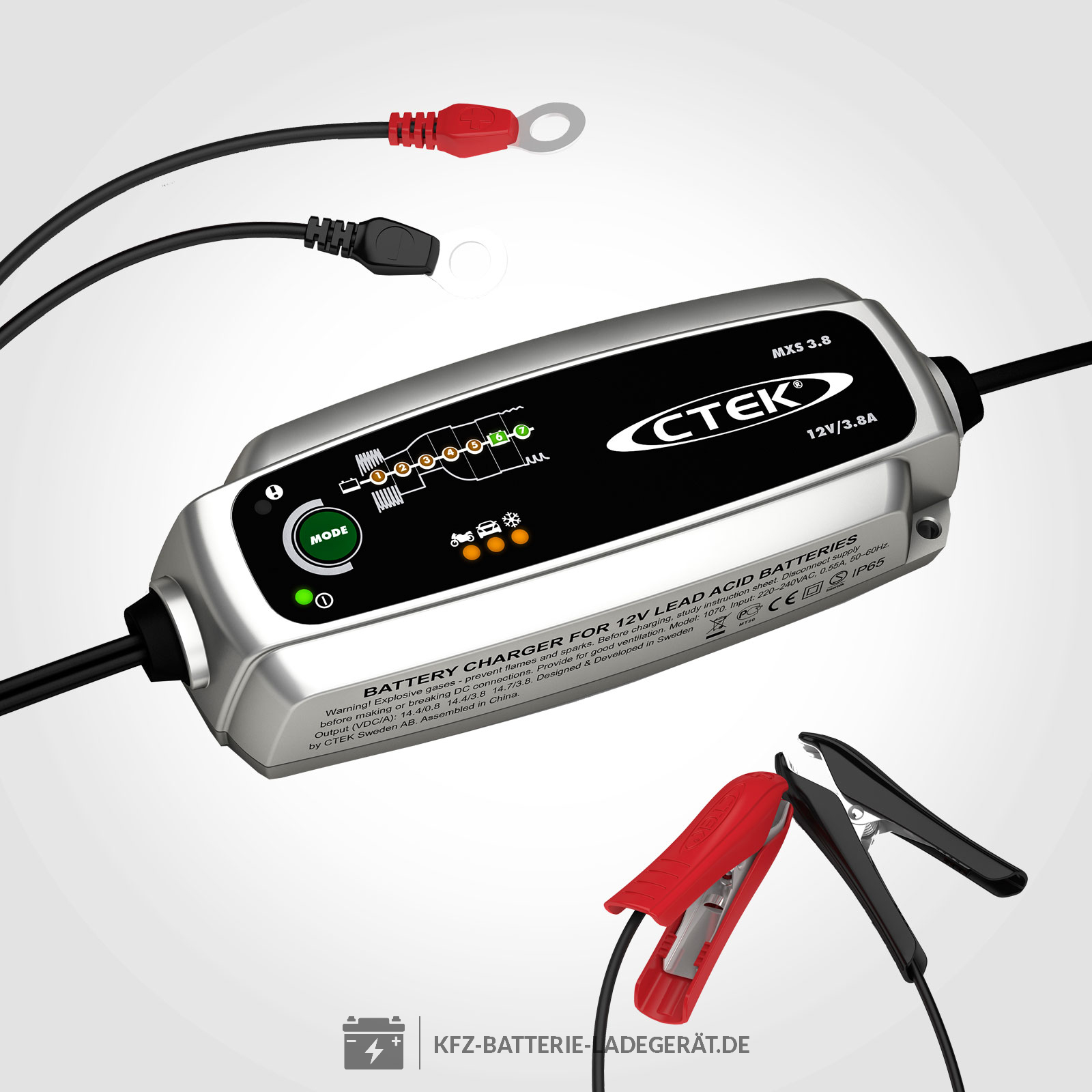CTEK MXS 3.8 Ladegerät für 12V Batterien - CTEK Batterie Ladegeräte