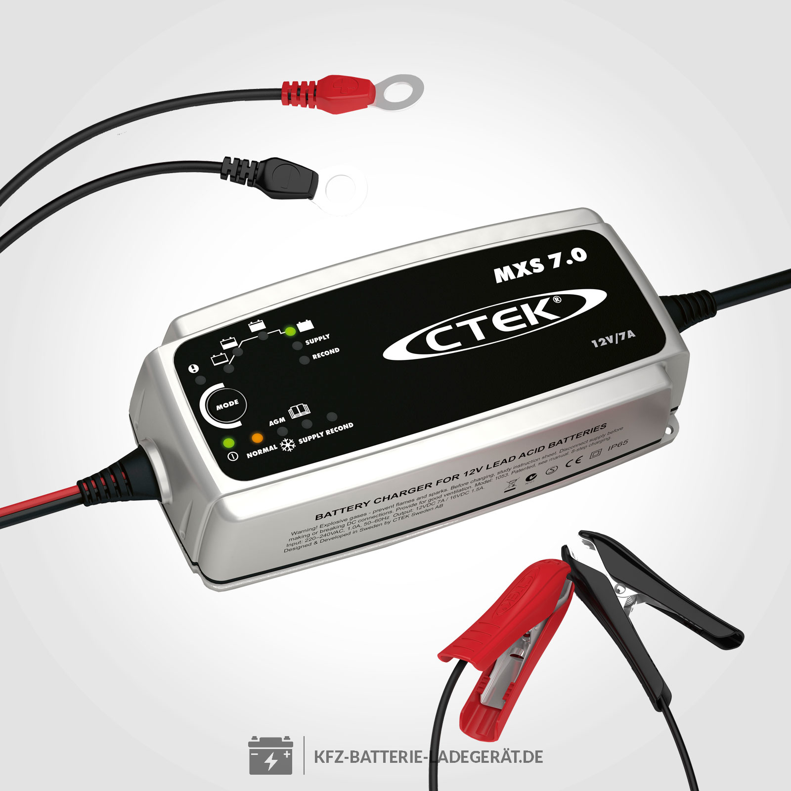 MXS 7.0 CTEK Batterieladegerät für WET / MF / GEL / AGM / Ca-Ca Ble